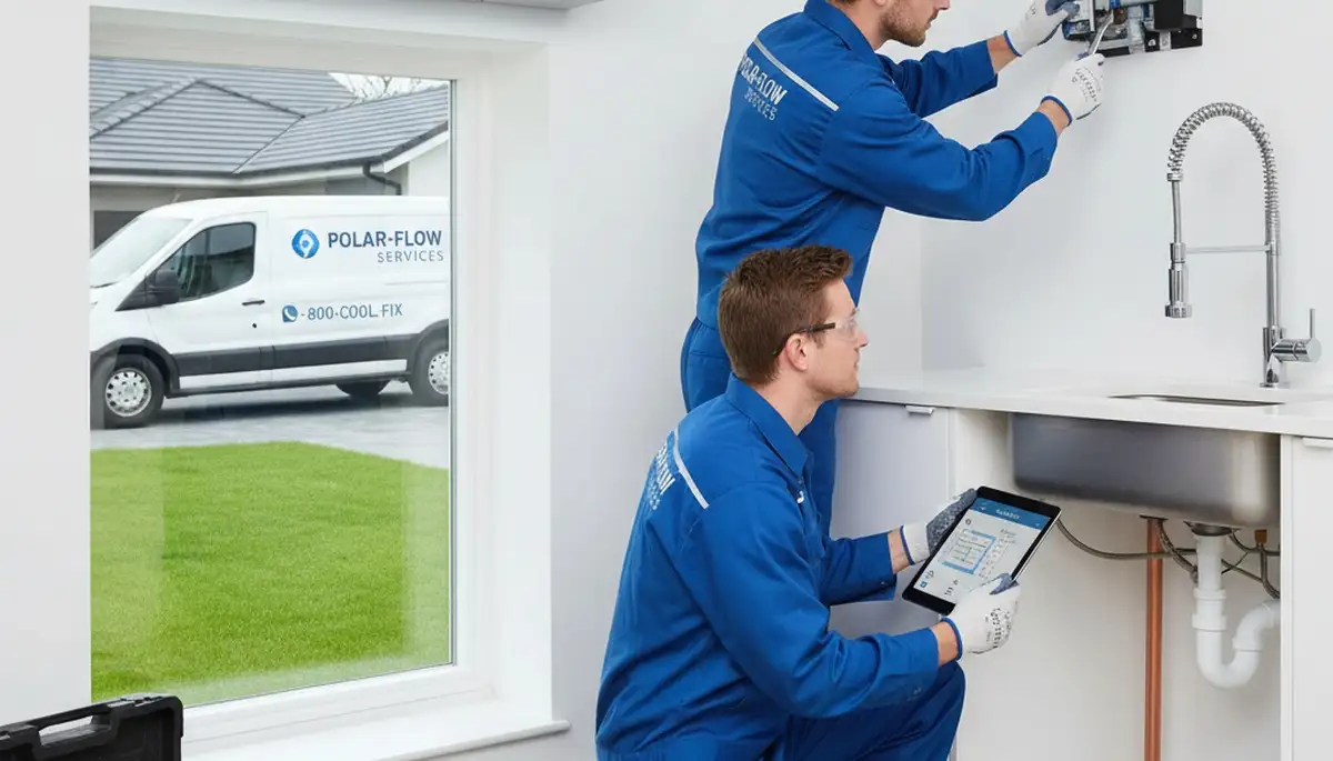 Professional plumber repairing pipes in Fort Worth, TX home – Five Star Cooling plumbing service